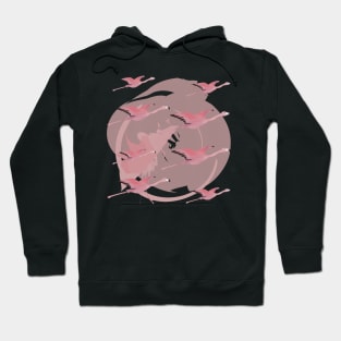 Just Flying Flamingos Hoodie